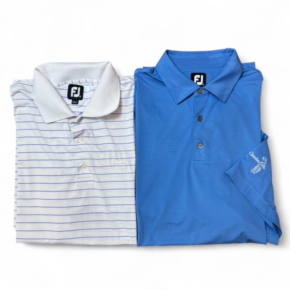 FootJoy Blue Striped Polo Shirt